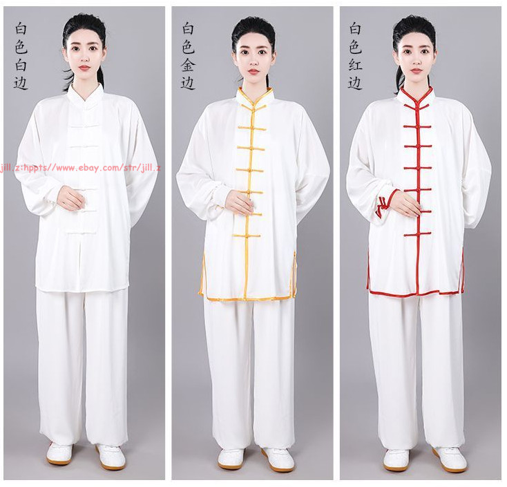 Women Men’s Chinese Traditional Tai Chi Uniforms Cotton Kung Fu Clothing Suits