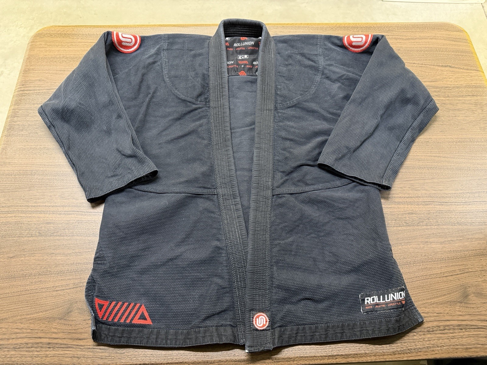ROLLUNION Jiu Jitsu Men’s Black Gi Jacket Top – Adult A2
