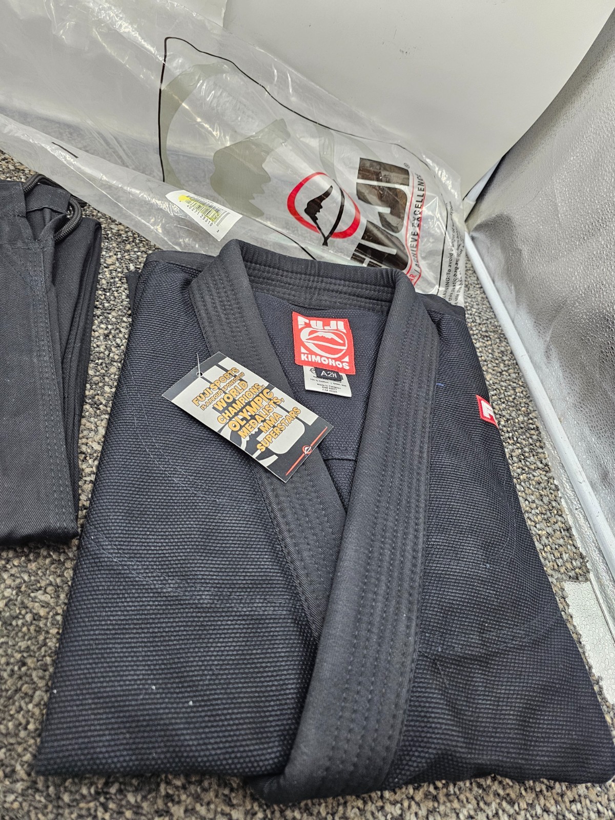 FUJI 330053-A2H Competition BJJ Gi Black Size A2H, 100% Cotton