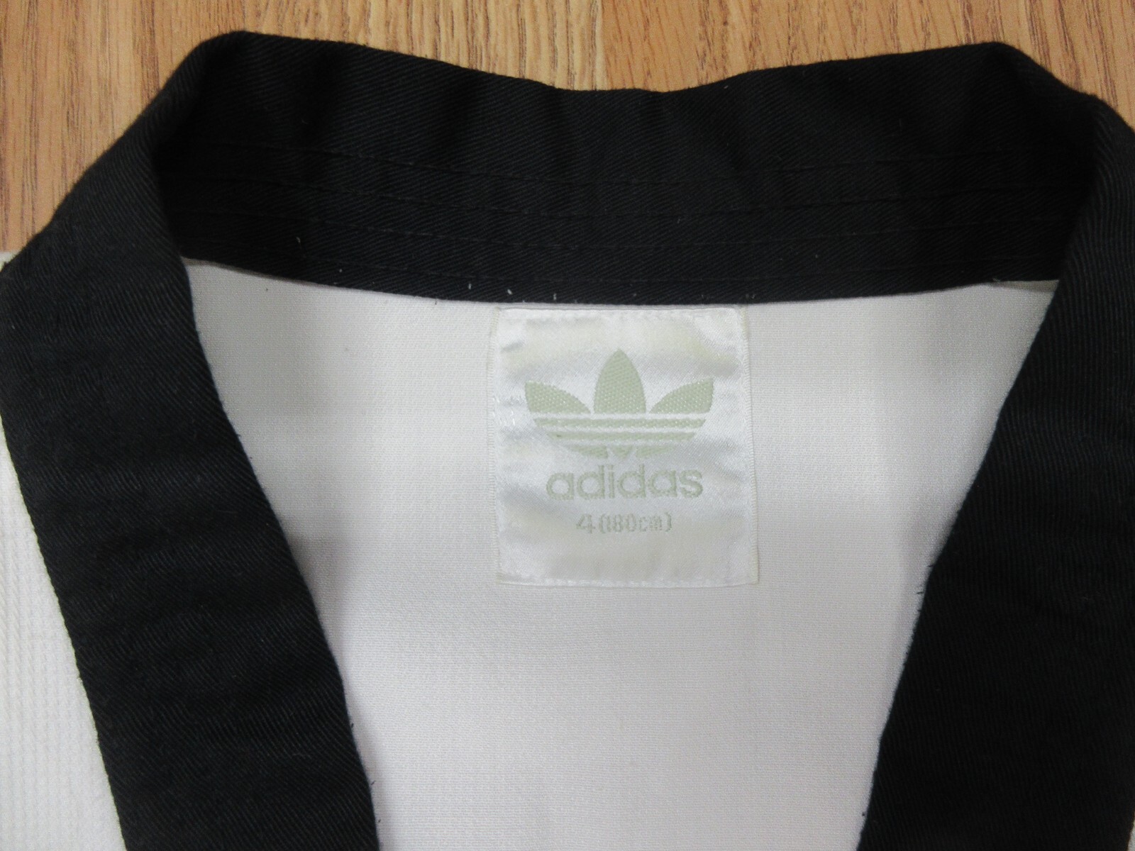 VTG ADIDAS TAEKWONDO GHI SHIRT TOP UNIFORM 100% COTTON Sz 4