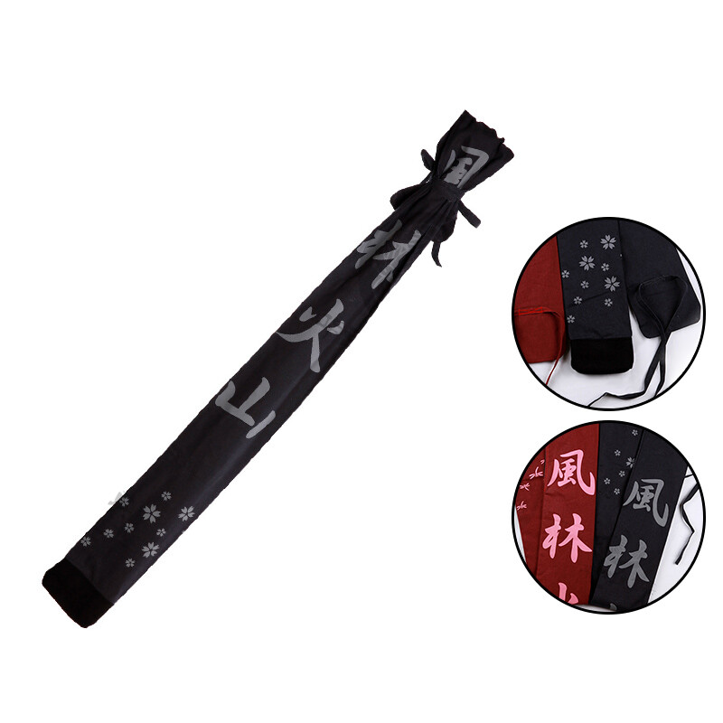 Furin Kazan-Cotton Shinai Bag for 3 shinais with shoulder strap 100%cotton kendo