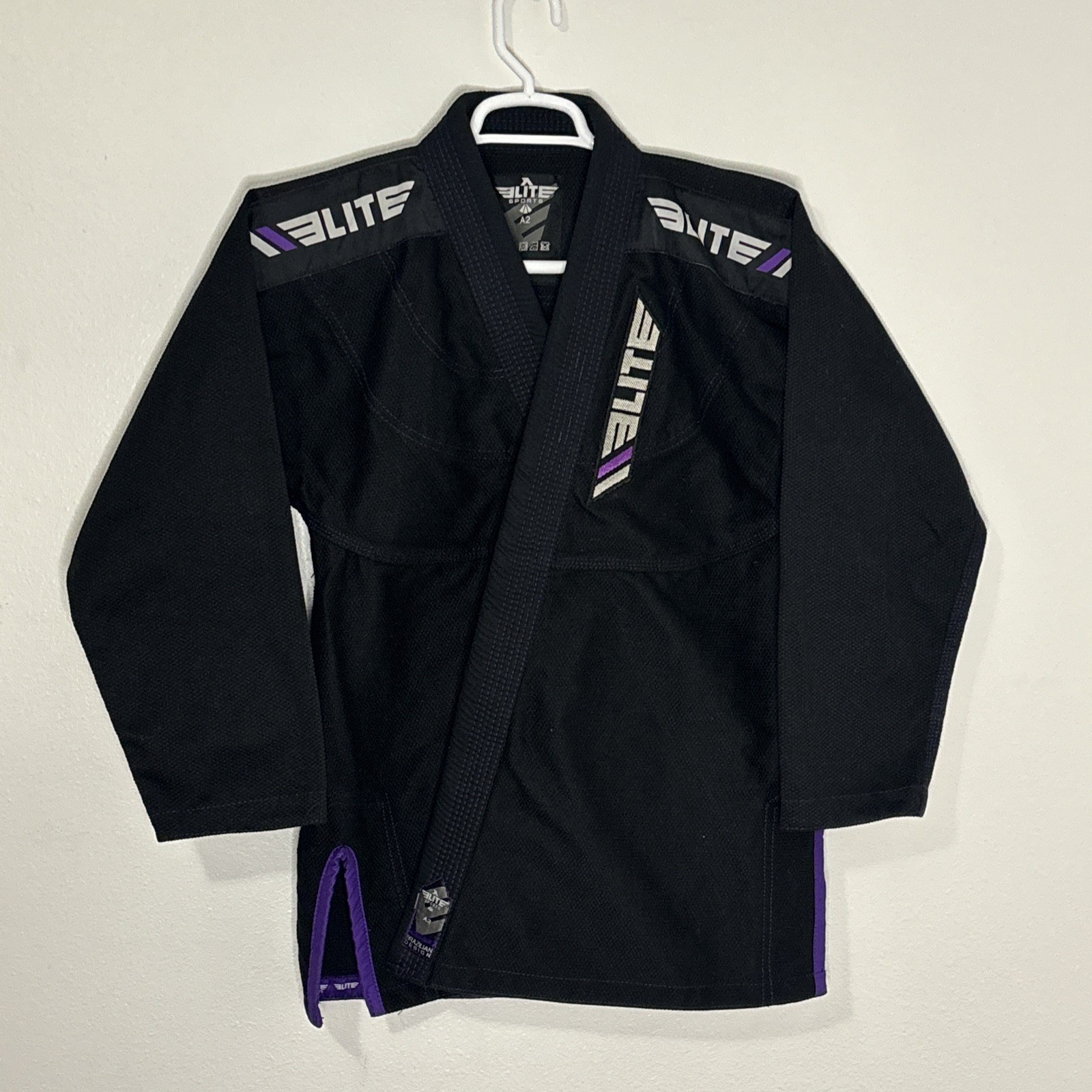 Elite Sports BJJ Jiu-Jitsu Gi Jacket Kimono Top A2 Black/Purple