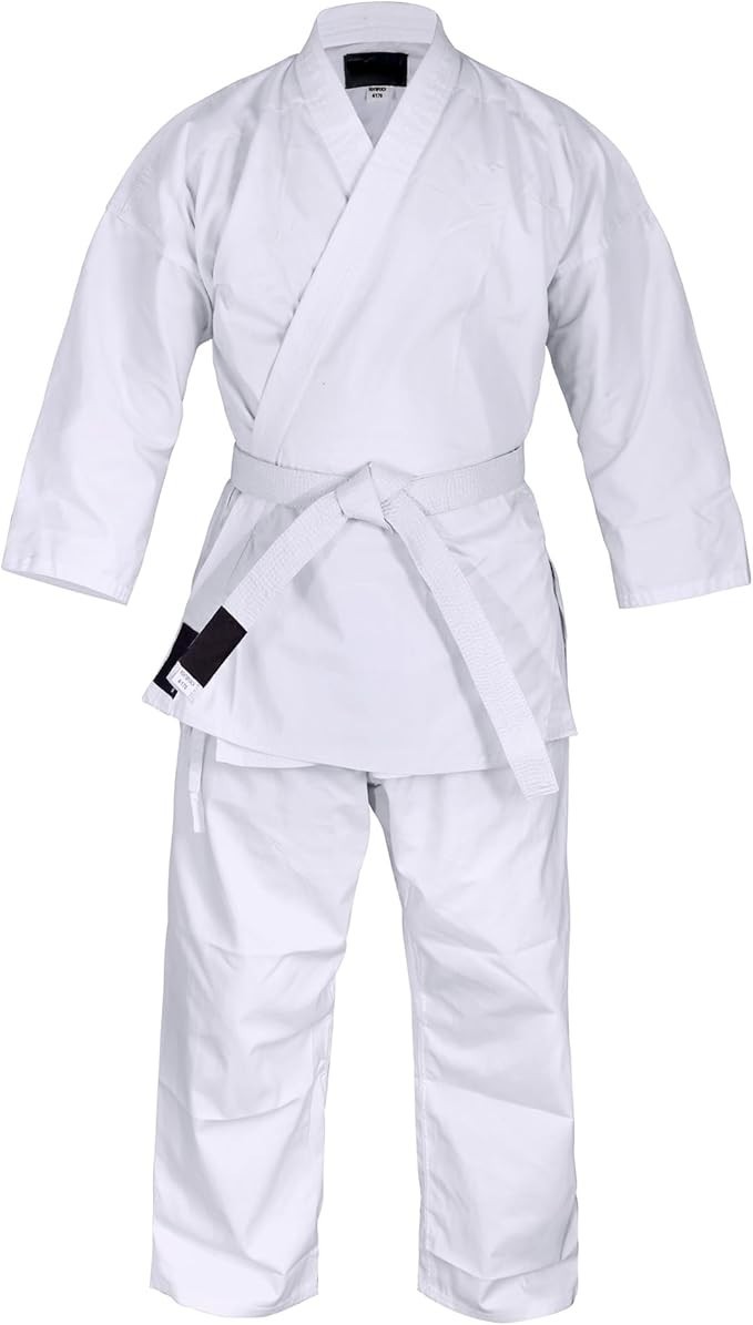 Karate Uniform, 8 Ounce, White, Durable and Lightweight, Ideal for Karate