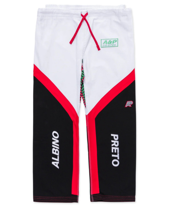 Albino & Preto Accelerate Pearl Weave with Canvas Trims Reserve BJJ Quality Gi