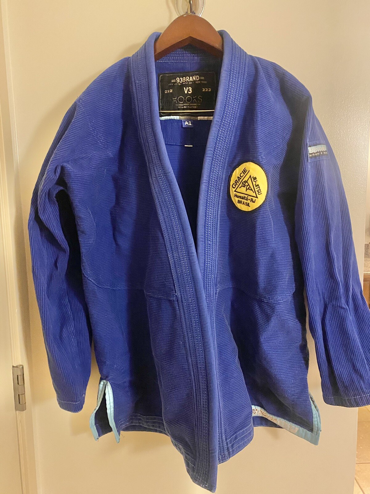 93 Brand HOOKS V3 Blue Jiu Jitsu Gi Blue A2 (Top Only)