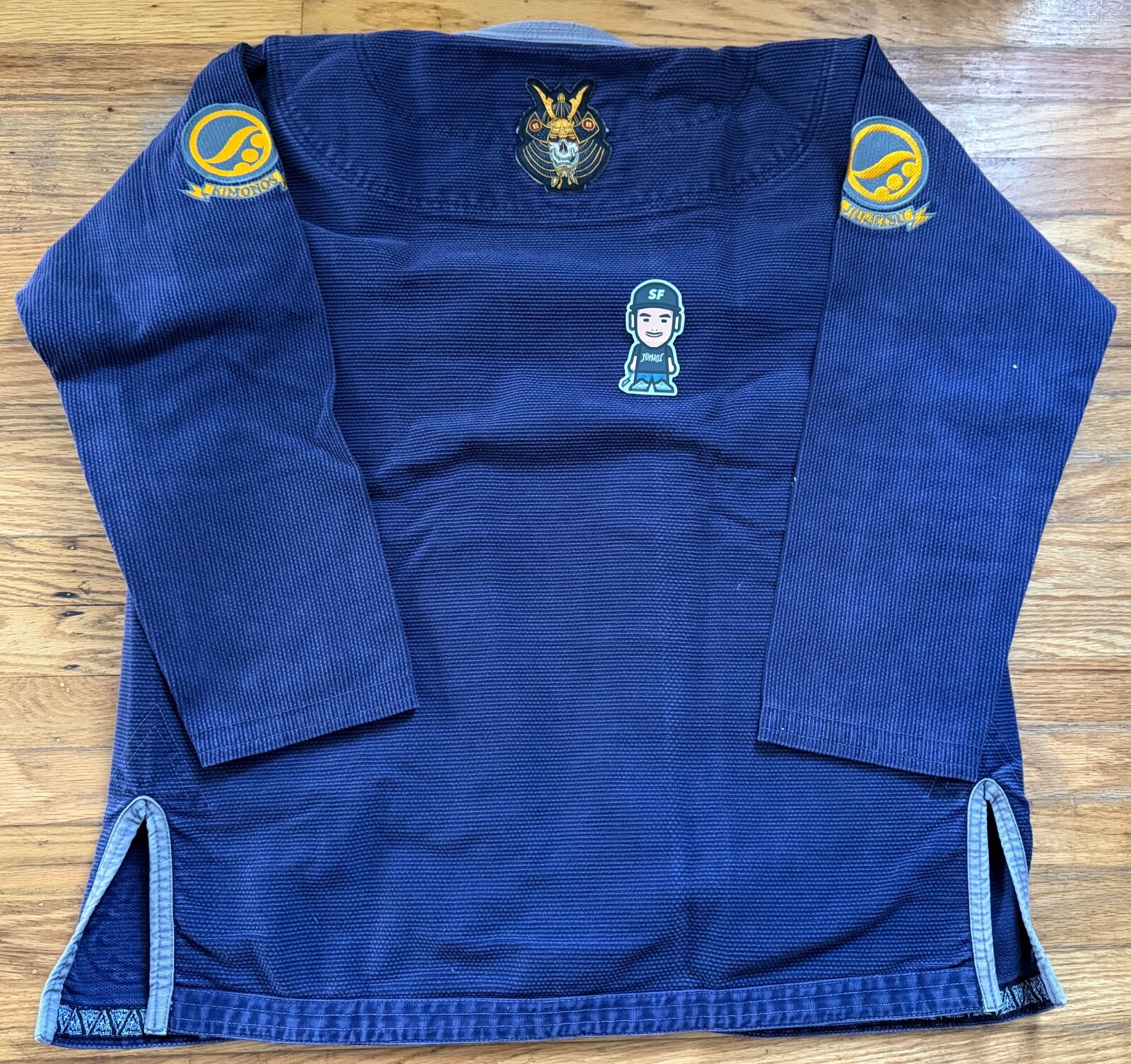 2014 SHOYOROLL 7TH SON V2 NAVY BLUE GI BATCH #33 LUKE STEWART JIU JITSU BJJ A3H