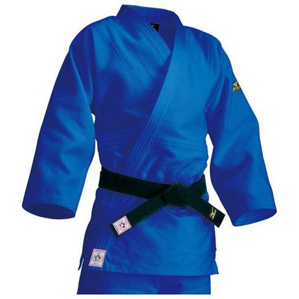 MIZUNO Judo gi Jacket and Bottom Set YUSHO Blue IJF Official Approved 22JM5A1527