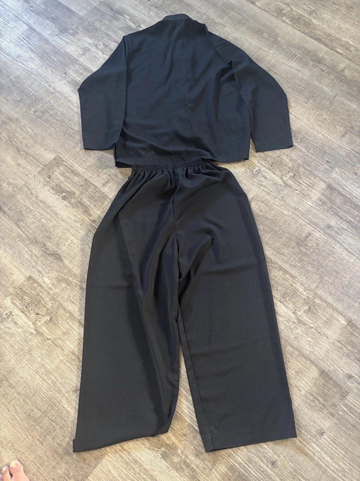 Men’s Size S Chinese Martial Arts Kung Fu Tang Suit Black