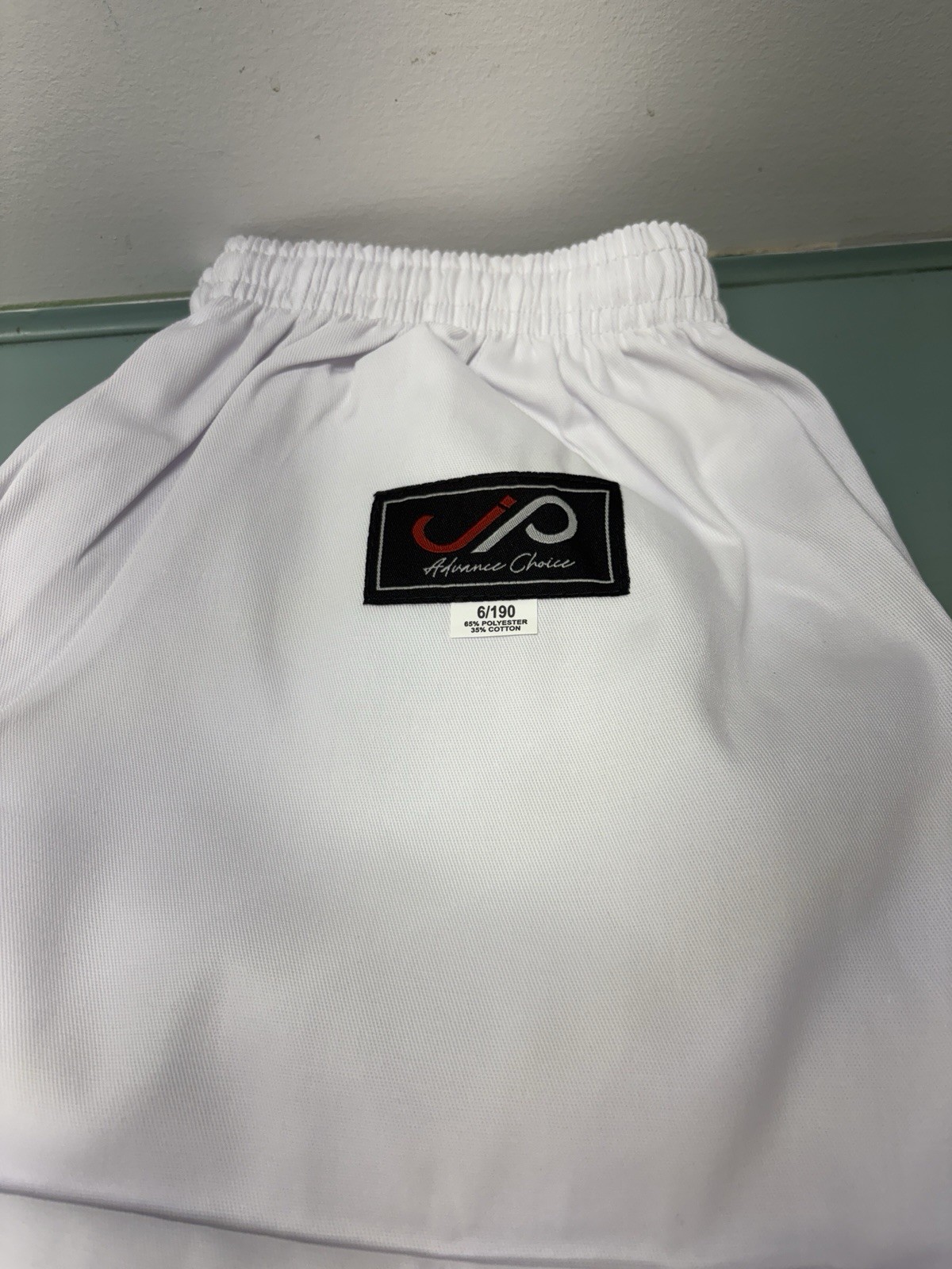 JP Advance Choice Adult XL 6/190 White Martial Arts 3-piece Outfit