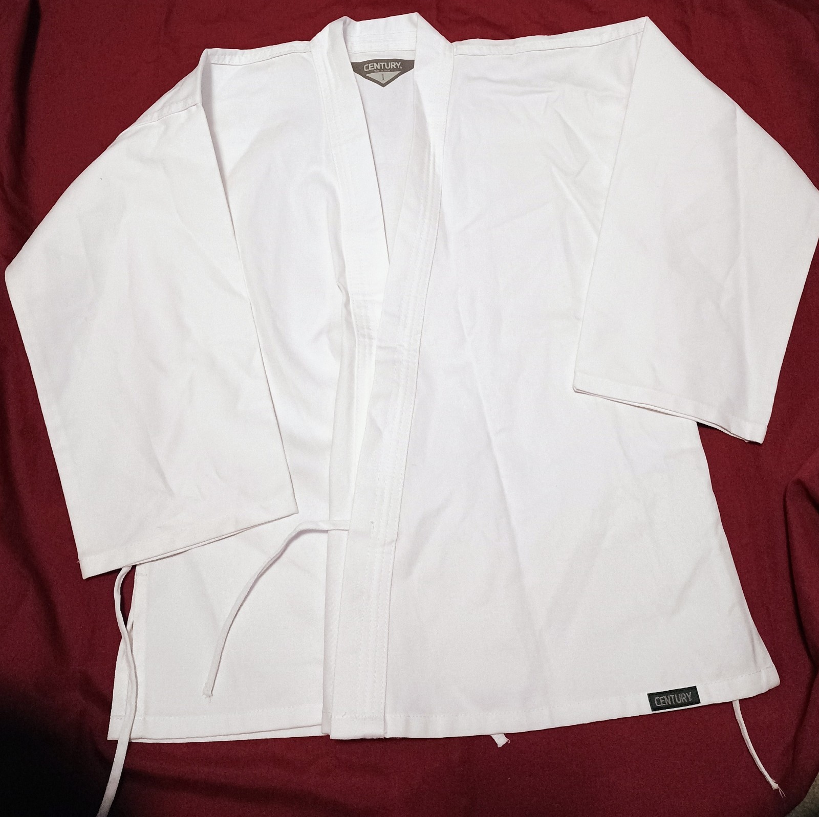 NWOT White MARTIAL ARTS Century SIZE 1 Dobok JACKET Child UNIFORM