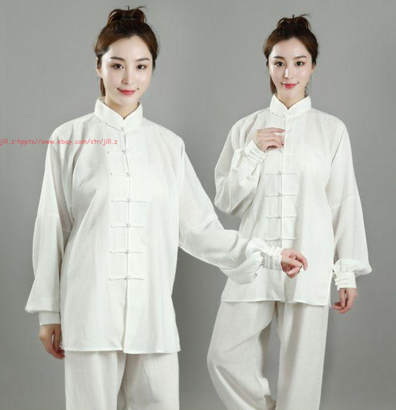Cotton linen Unisex Tai Chi Suit Morning Exercise Uniform Kung Fu Clothing Suit