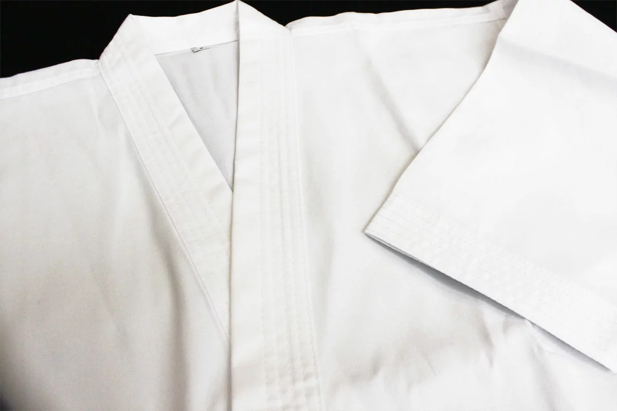 Shureido K-10 Karate Gi Uniform Set Jacket Pants White Belt Polyester Cotton Sz5