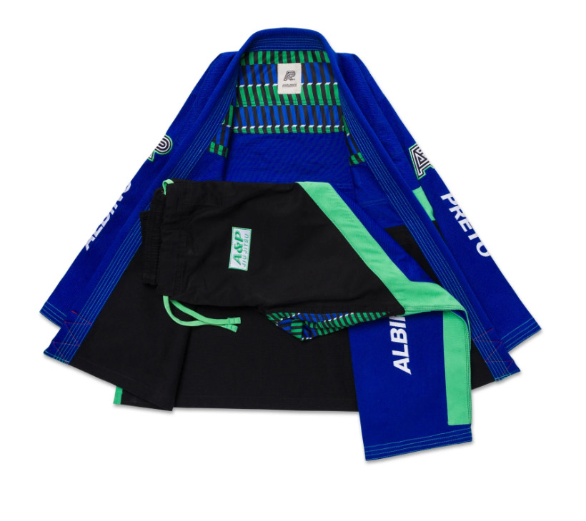 Albino & Preto Accelerate Pearl Weave with Canvas Trims Reserve BJJ Quality Gi