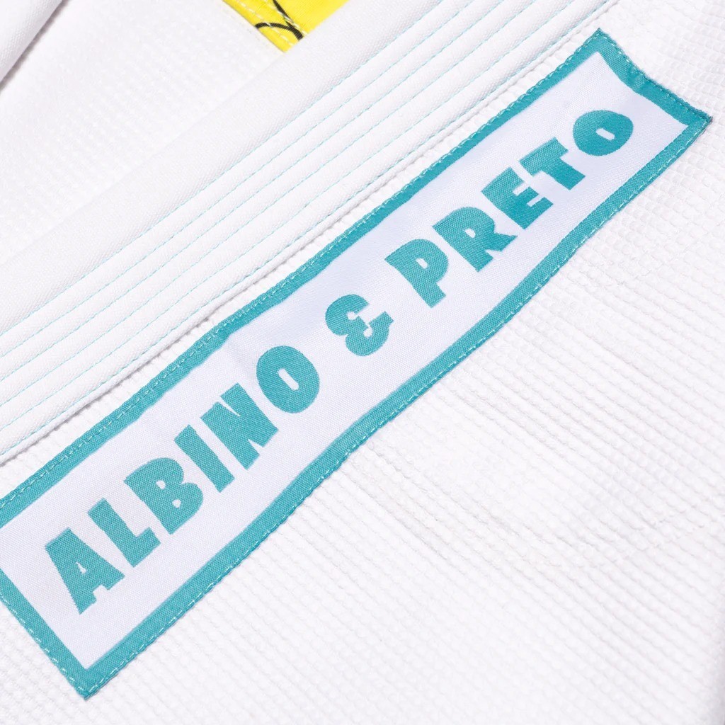 A&P Albino and Preto B73 Spongebob JiuJitsu Brazilian Uniform MMA Kimono BJJ GI