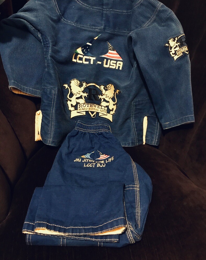 LCCT-USA Rothwell Mixed Martial Arts Jiu Jitsu Top & Pants Outfit M