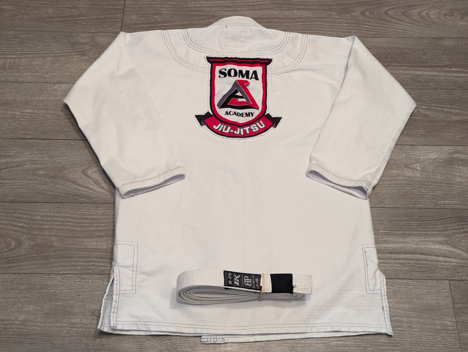 Break Point BP A3 White Uniform Top Soma Academy Jiu jitsu MMA Adult w/CK Belt