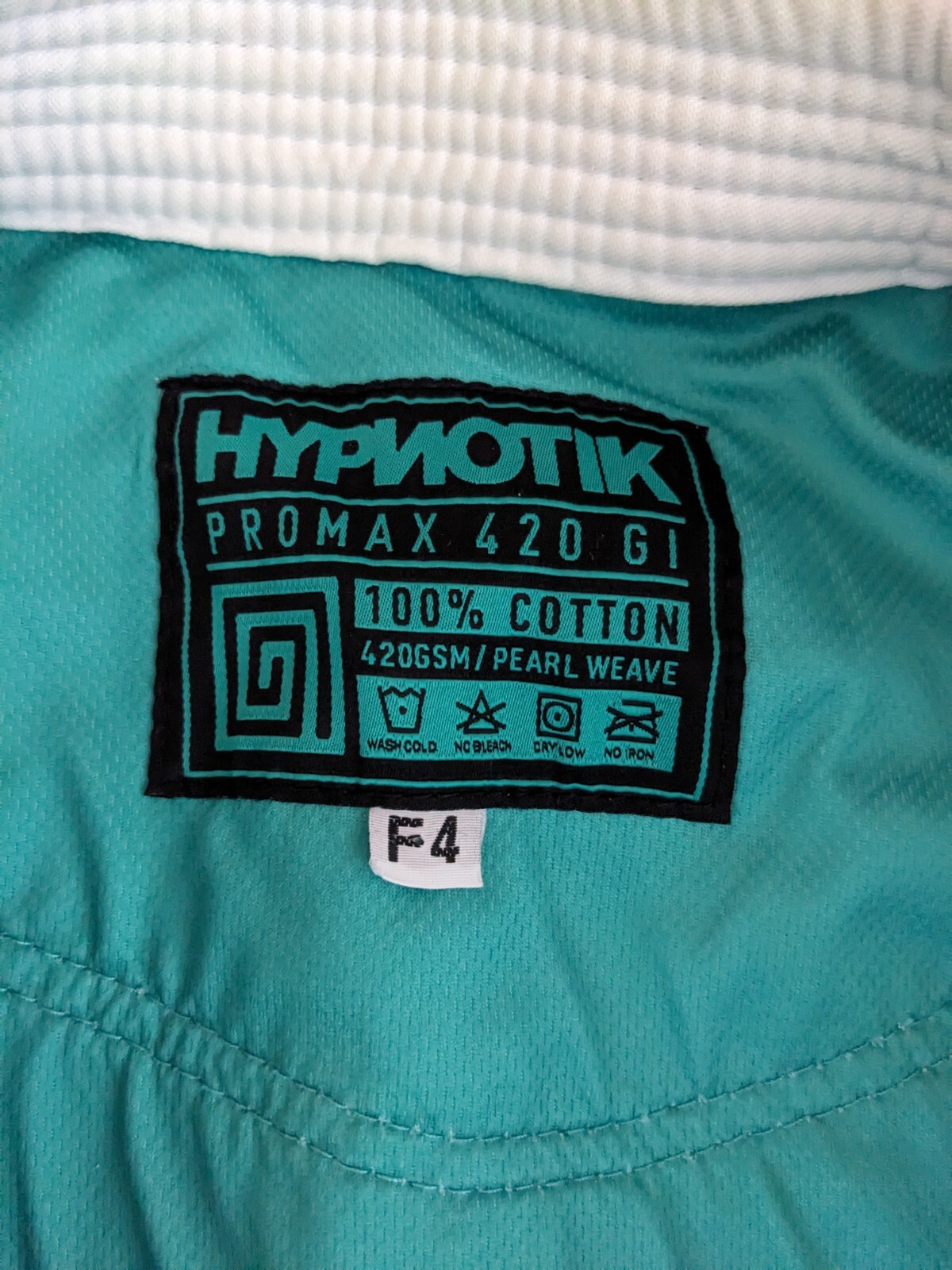 Hypnotik Pro Max 420 GI Jacket Size F4 MMA Top Base Series White Jiu Jitsu