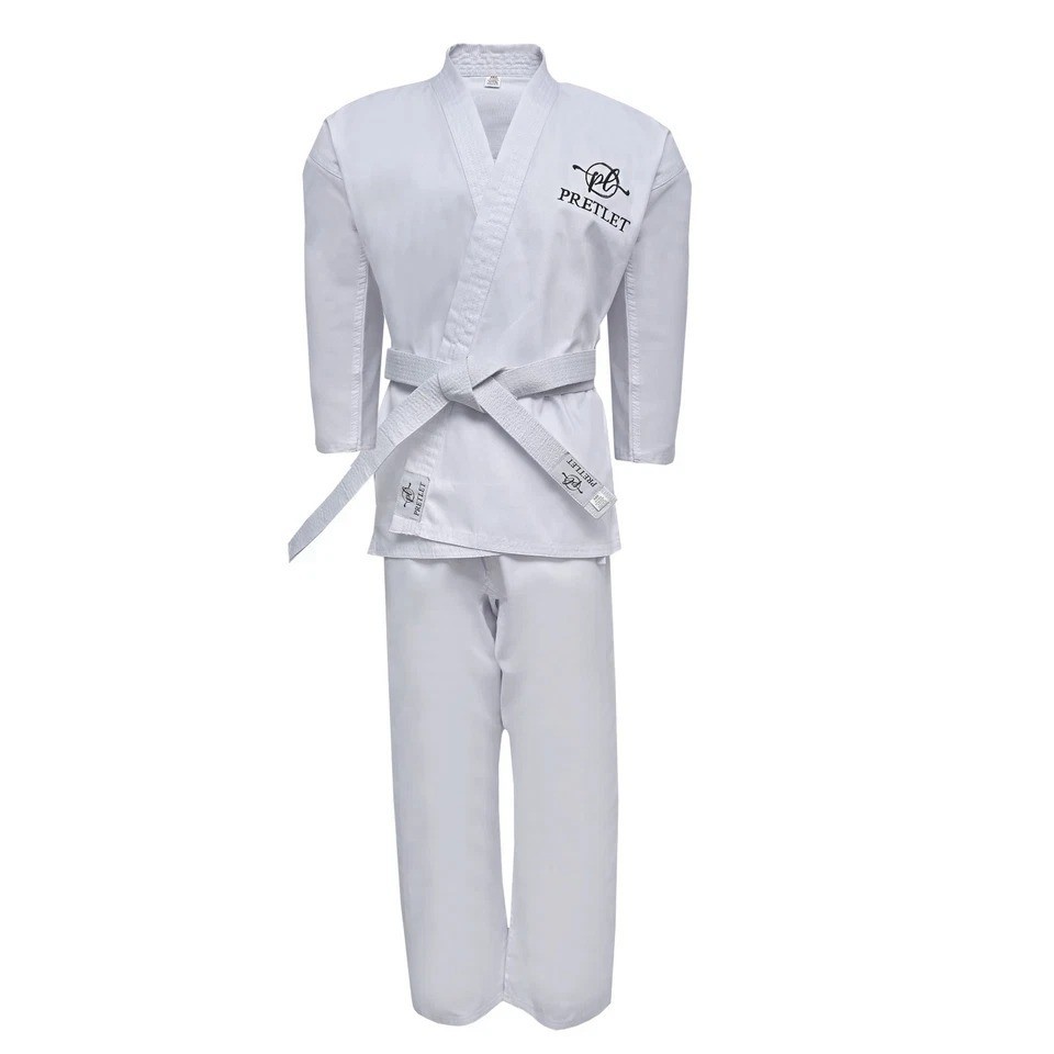 Karate Gi Uniform Lightweight Adults Martial Arts Training Suit & Free Belt