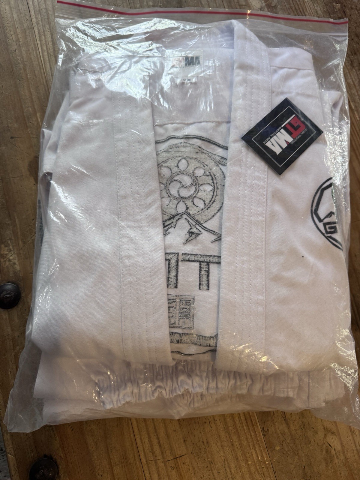 New Unused GTMA Official Martial Arts Gi Uniform Set (White, Jacket & Pants