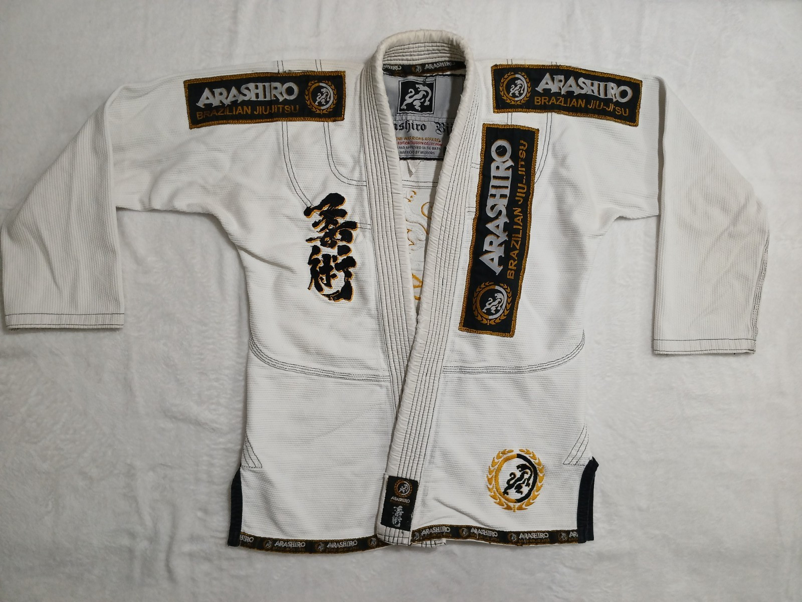 Arashiro Black Brazilian A1 Jiu Jitsu Jacket and Pants Martial Arts