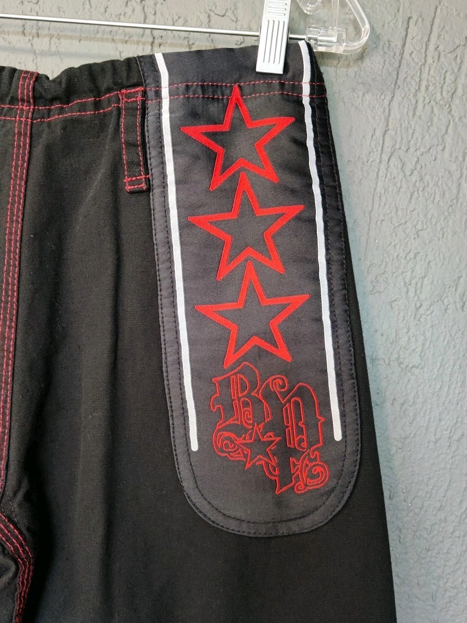 Jiu Jitsu Black & Red Breakpoint Pants Size A3 Drawstring No Belt EUC