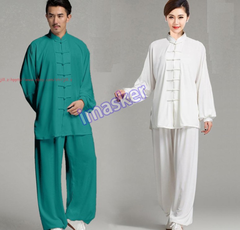 Unisex Chinese Tai Chi Clothing Kung Fu Wushu Martial Arts Suit Exercise Uniform