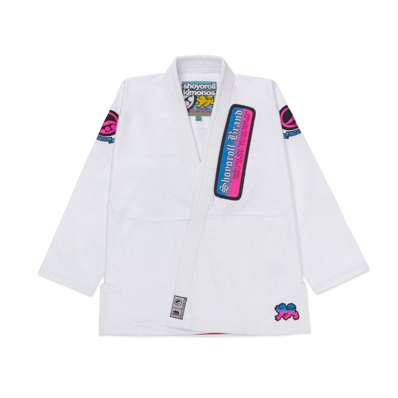 Shoyoroll Batch 149 Retro Gradient White BJJ Gi 450 GSM Jiu Jitsu Kimono Bag