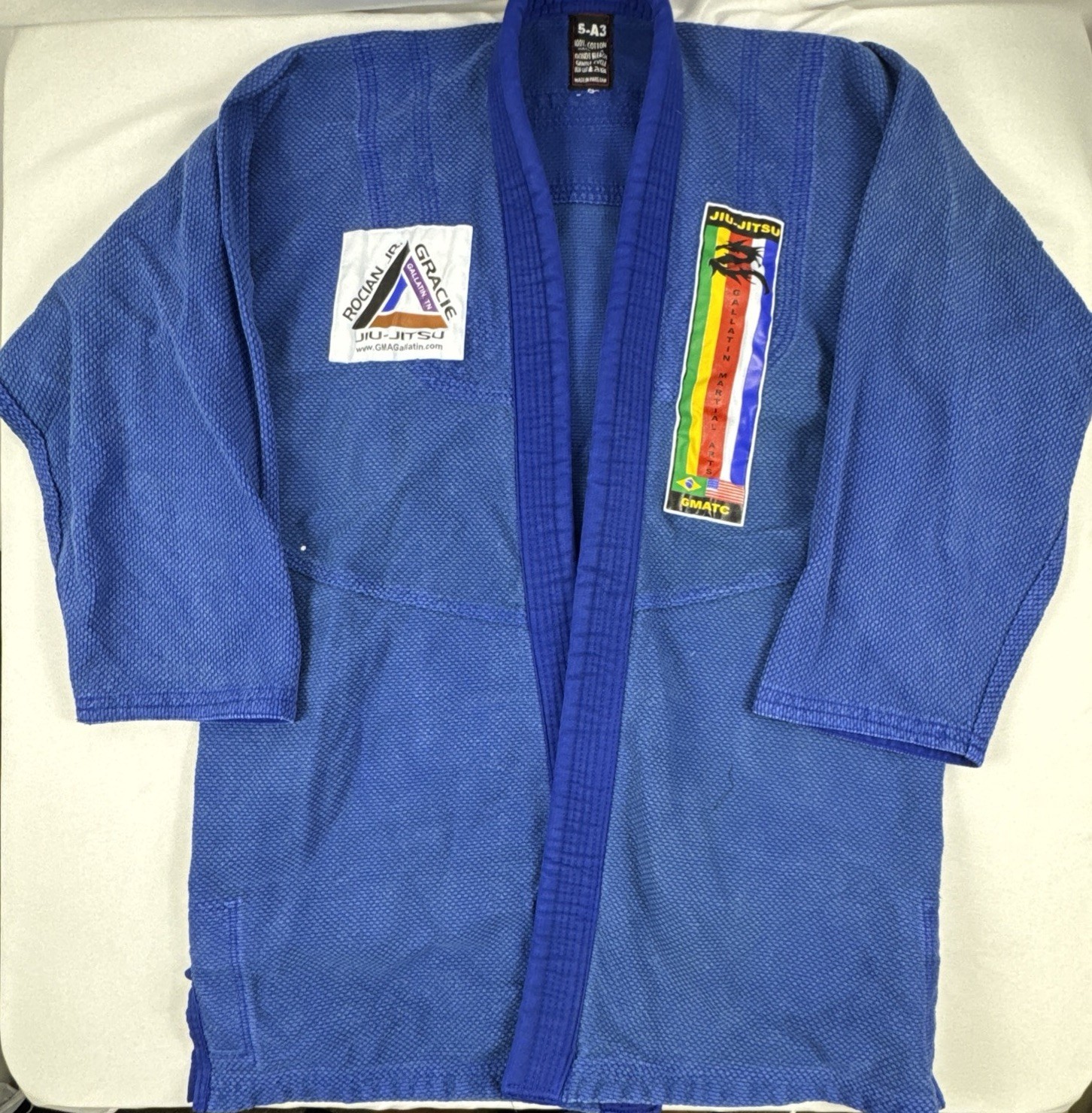 BJJ Athlete Size 5-A3 Jiu Jitsu Kimono Blue Heavy Canvas Marshal Arts
