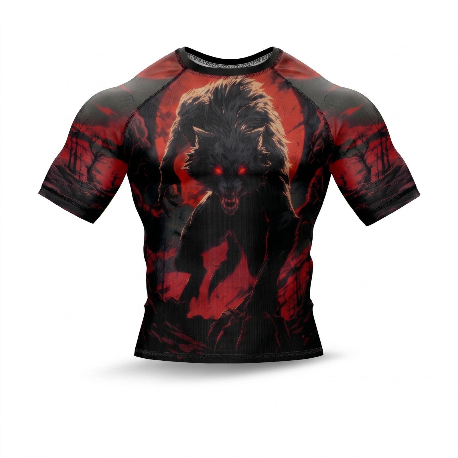 Custom BJJ Rashguard Short Sleeve Compression Shirt MMA Grappling Training Top