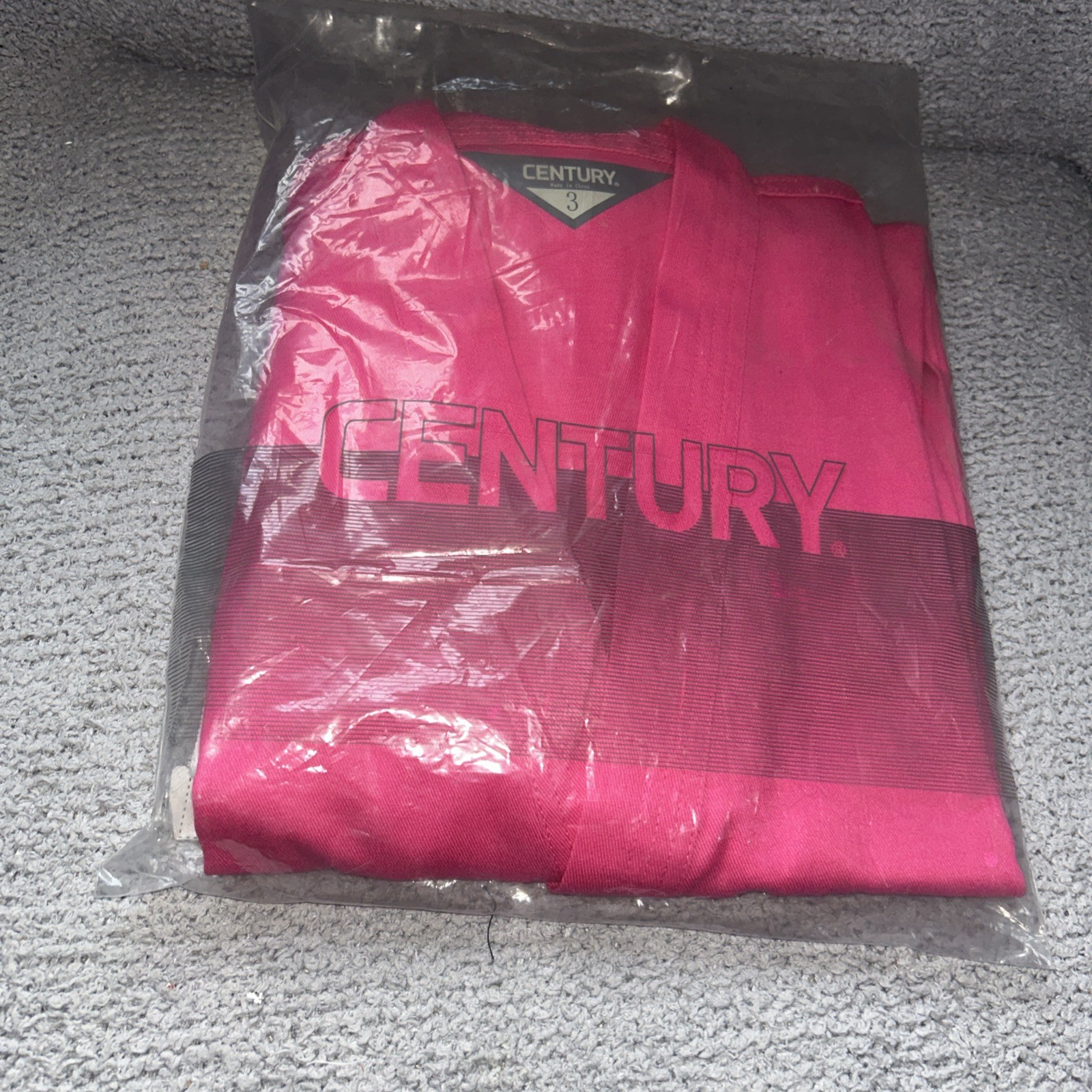Century Matrial Arts Lightweight 6 oz Student Uniform Size 3 pink with belt NIB