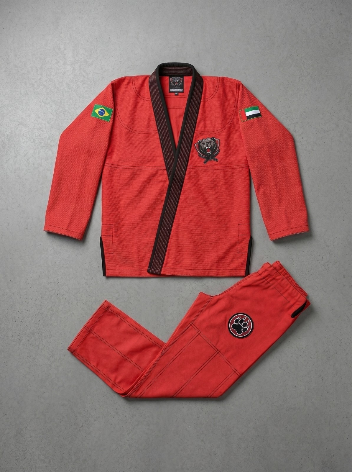 Premium Red BJJ Gi Brazilian Jiu Jitsu Uniform Kimono MMA Grappling Training gi
