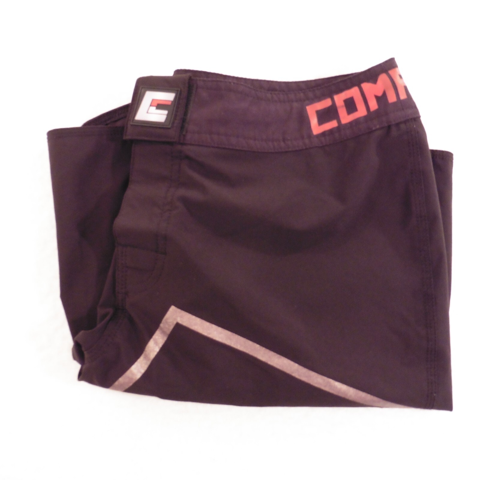 Combat CRNR MMA Shorts Men 30 Black Big Logo Print Professional Jiu Jitsu Trunks