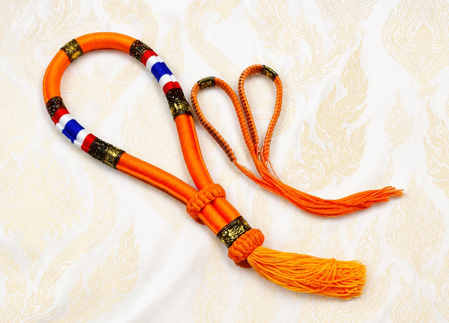 Mongkol Thai Color Orange Boxing Handmand Premium MuayThai MMA Tranditional Praj