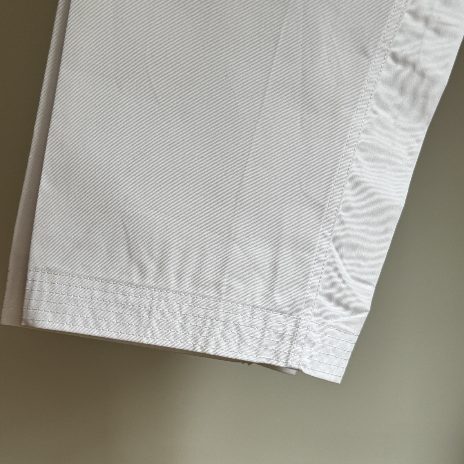 White Martial Arts Gi Pants Karate Taekwondo Uniform Drawstring Size 4 Cotton