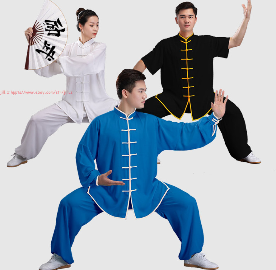 Women Men Cotton Kung Fu Tai Chi Uniform Martial Arts Clothing morning exercise