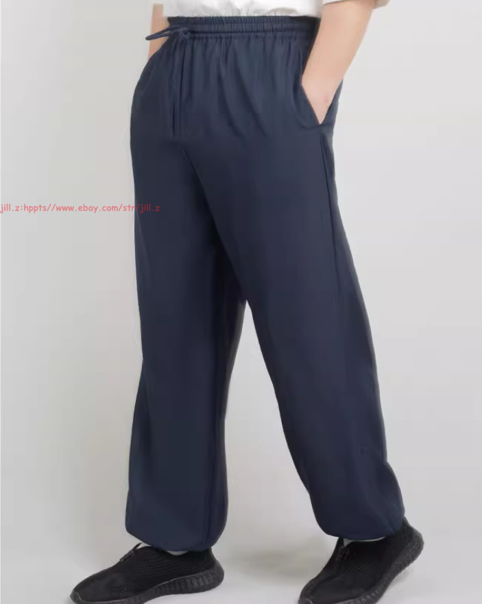 Wudang Taoist Pant Kung Fu Martial Arts Wing Chun Tai Chi Elastic waist Trousers