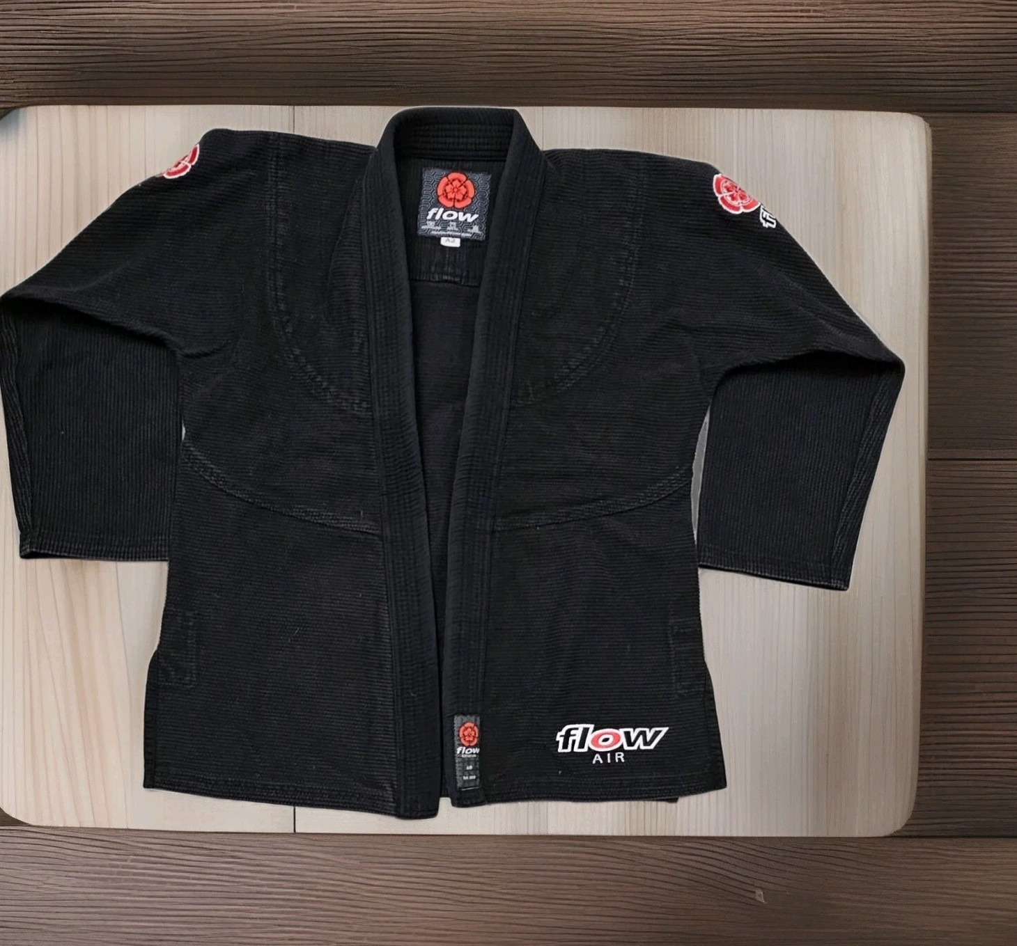 Flow Kimonos Brazilian Jiu-Jitsu Martial Arts MMA Jacket Cotton Size A2 Black