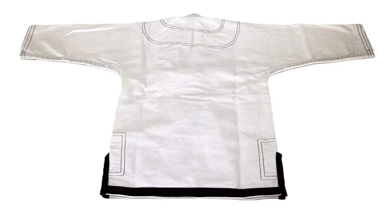 Thapur Sports Elite Kids Brazilian Jiu Jitsu Gi Uniform, White/Black, Free Belt