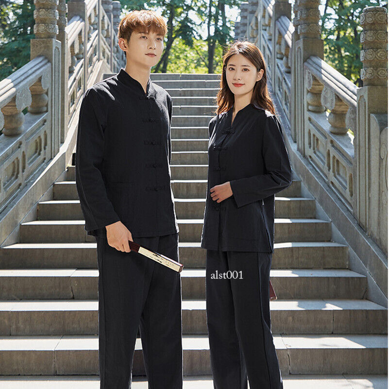 Chinese KungFu Tang fu Unisex Tai Chi Uniforms Clothing YOGA Fitness Zen Clothes