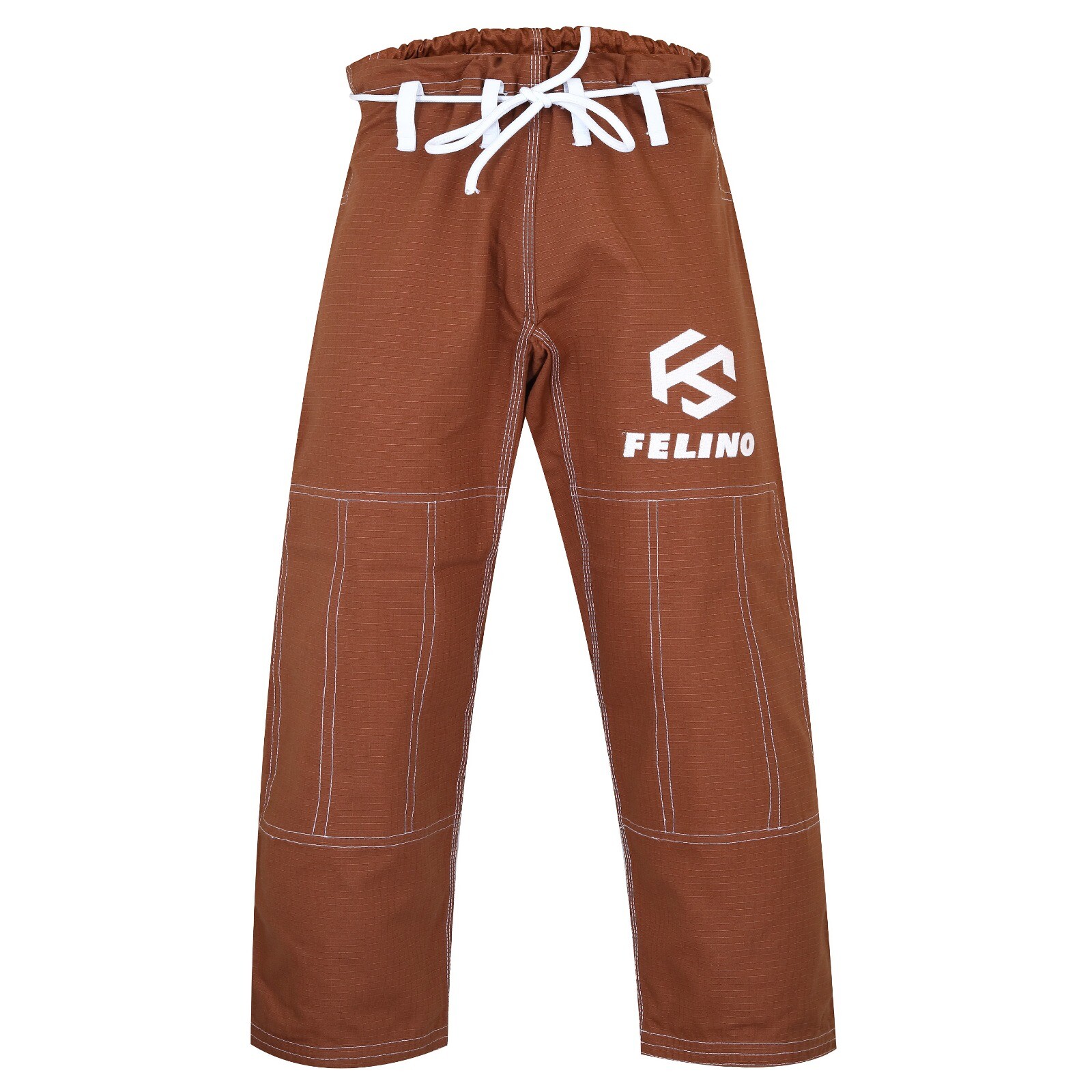 Felino Brown Adult Premium BJJ Gi Uniform Pearl Weave Brazilian Jiu Jitsu Kimono