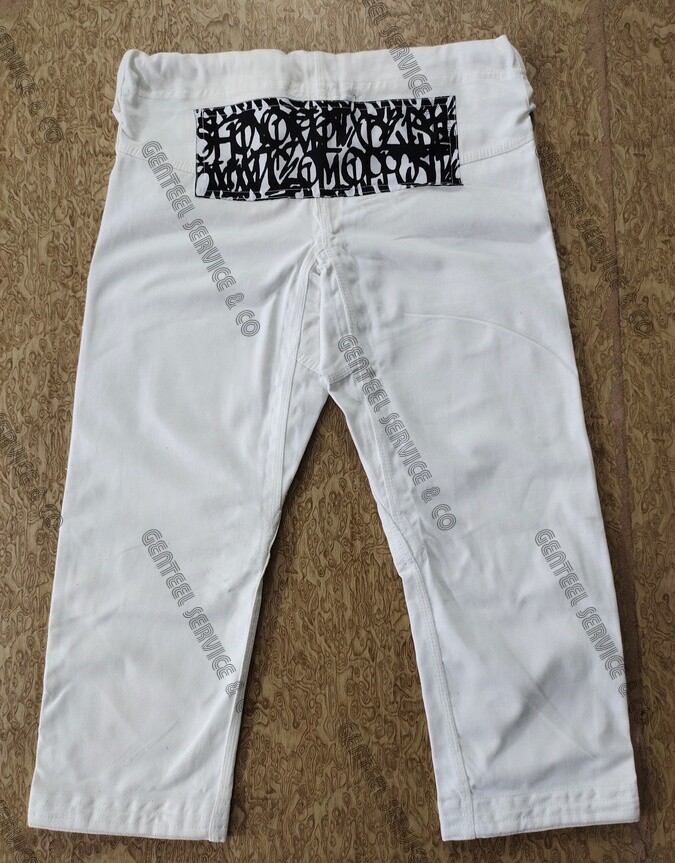 White Brazilian jiu jitsu Uniform custom made high quality A3 size BJJ Kimono