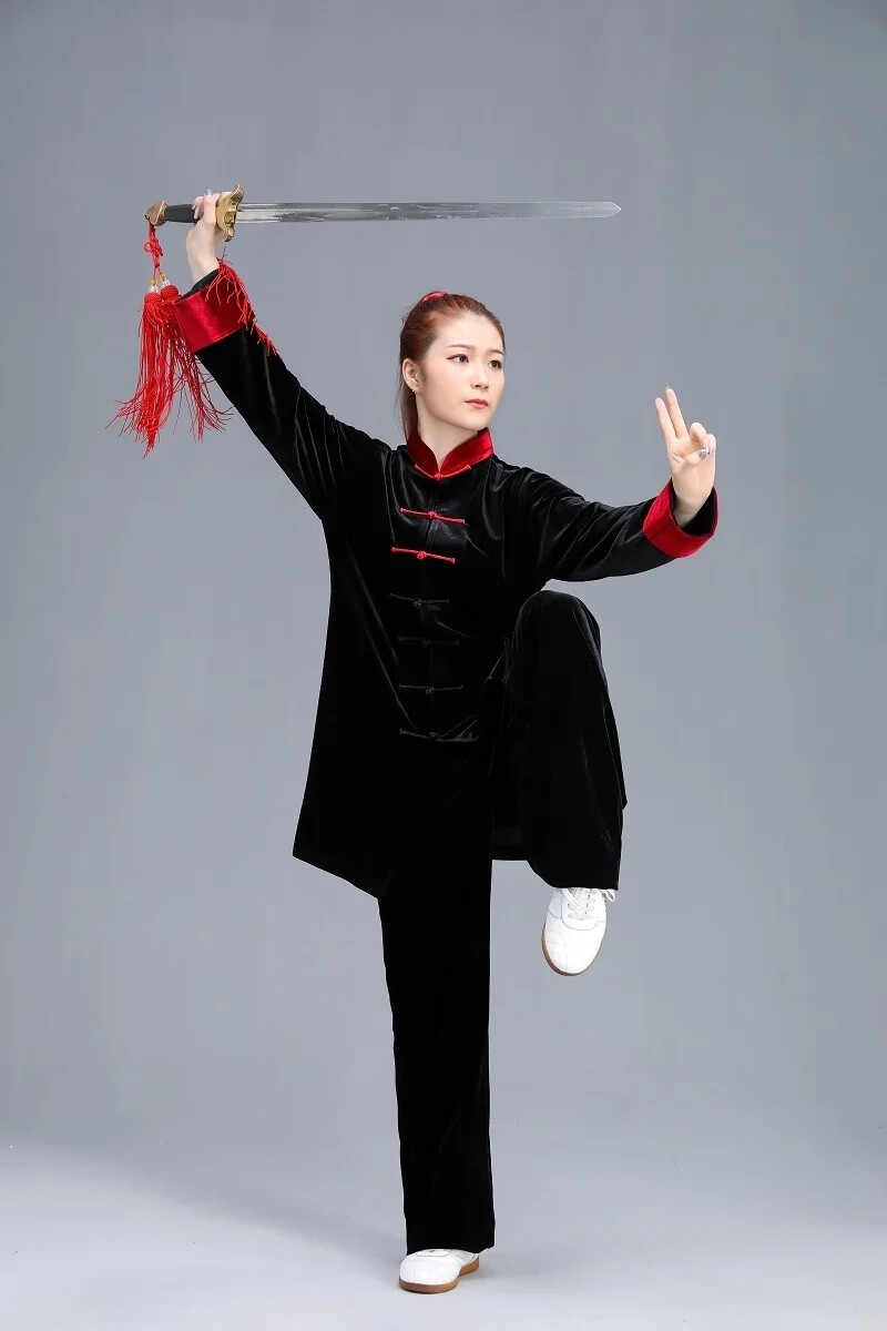 Tai Chi Clothes Wushu Clothing Kung Fu Dress Martial Art Uniform long sleeves