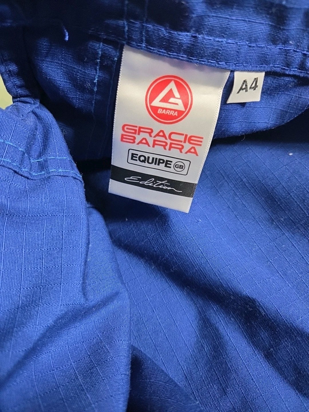 Gracie Barra Blue GB Equipe Edition Jiu Jitsu Atleta Pants Only Adult Size 4 A4