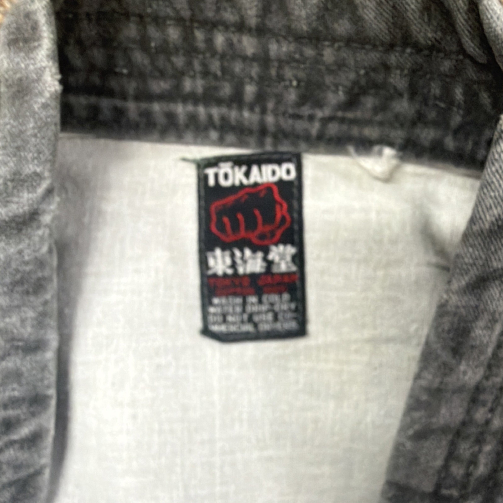 Tokaido Gray Karate Gi Jacket Martial Arts Uniform Top Training Karate Clothing