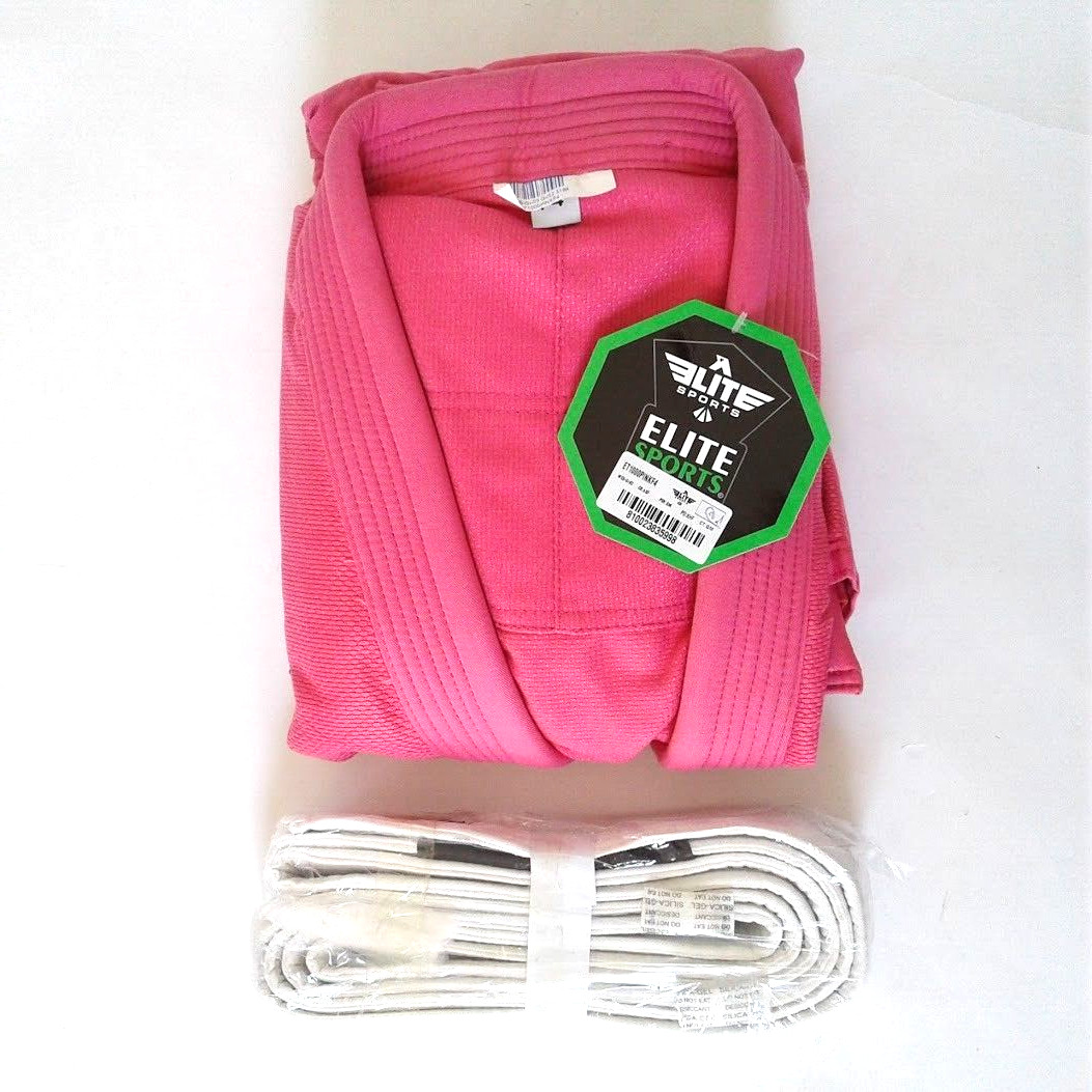 Elite Sports Women’s Size F4 Technical Fightwear Jui Jitsu Gi Uniform Pink