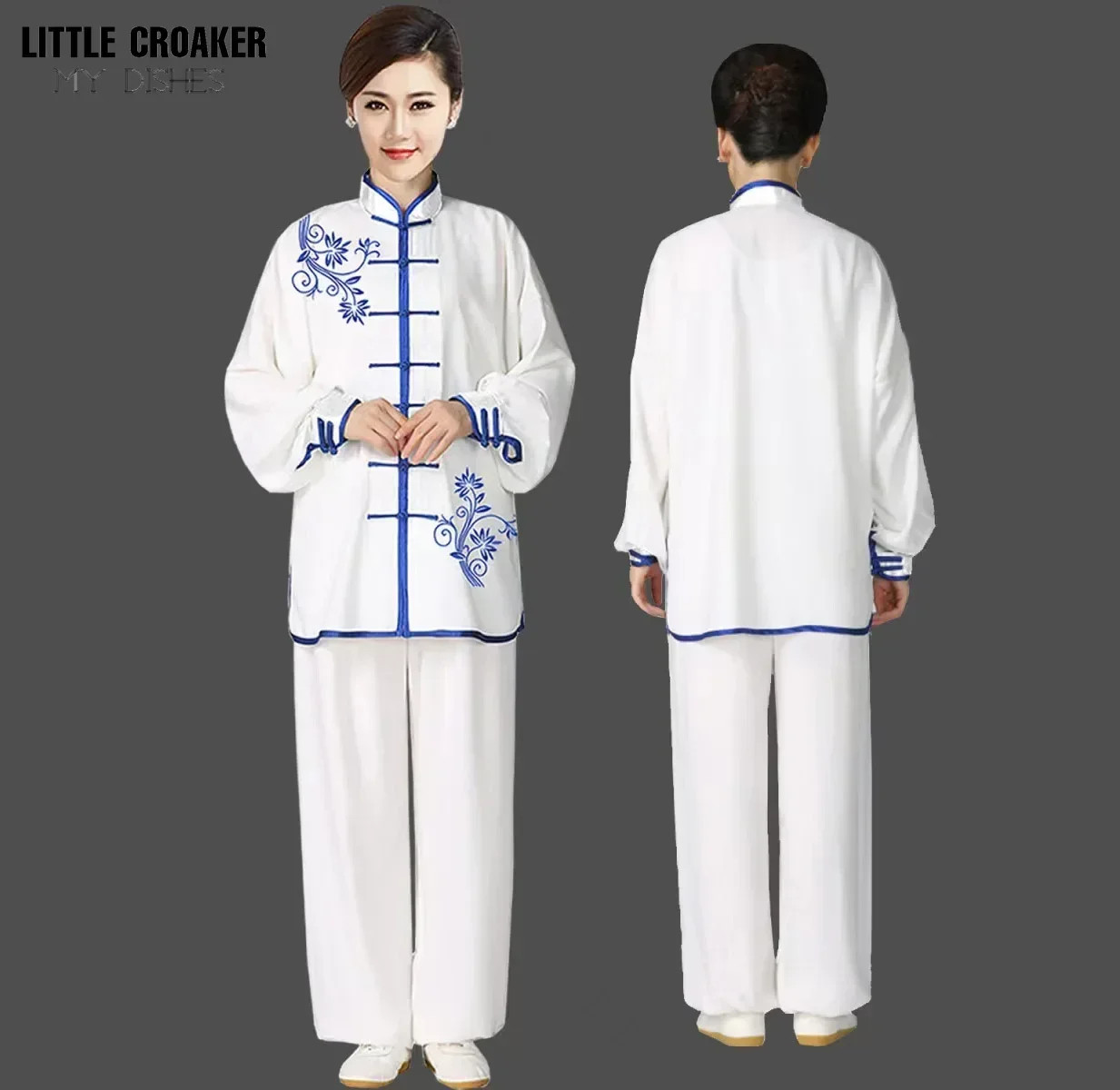 Tai Chi Clothing Chinese Kung Fu Uniform Embroidery Morning Exercise Costumes