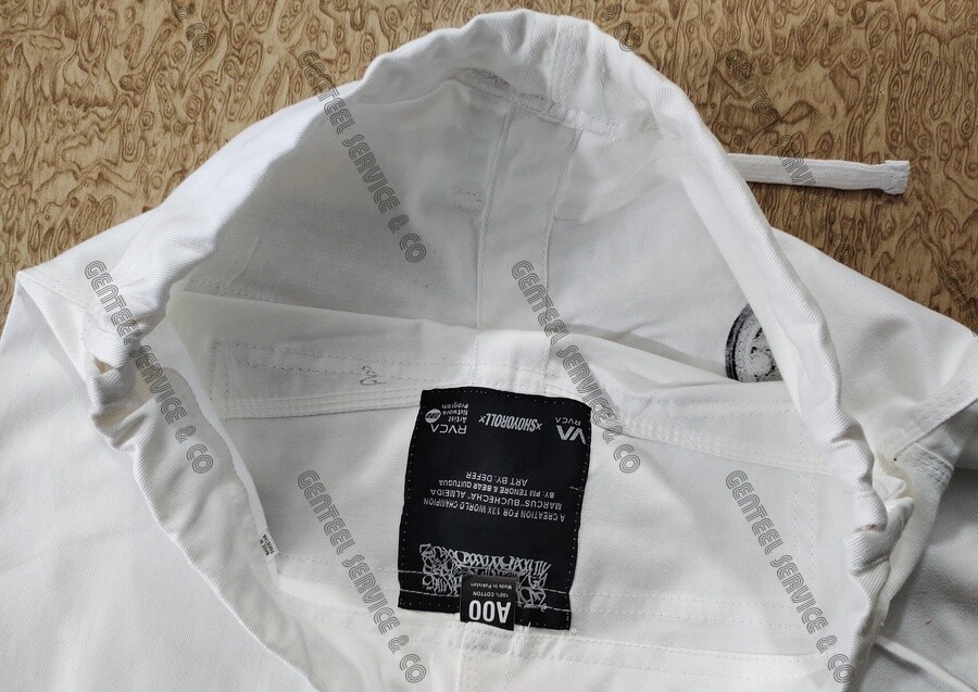 White Brazilian jiu jitsu Uniform custom made high quality A3 size BJJ Kimono