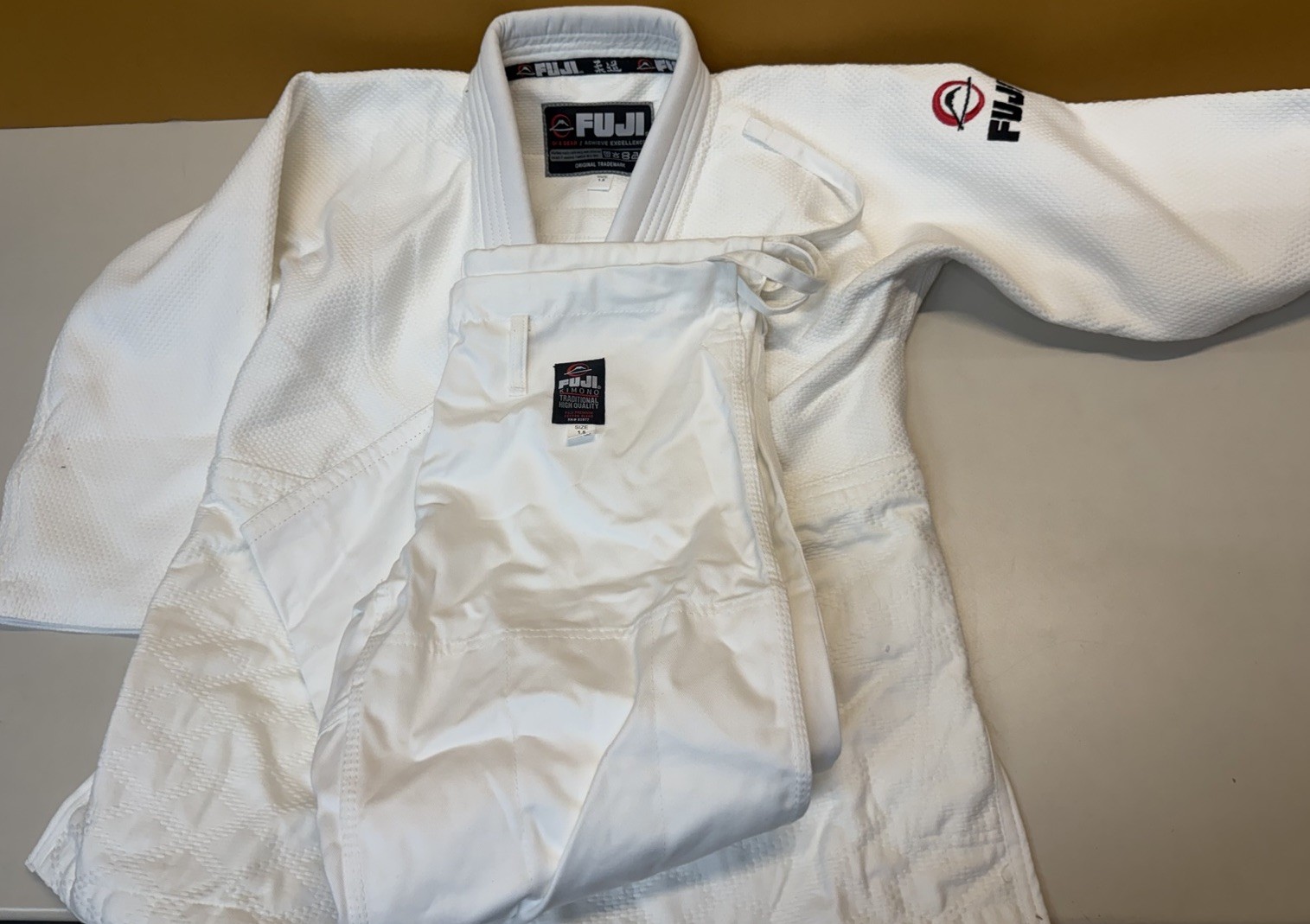 New Fuji Sports Mens Kids Womens Double Weave Judo Gi Kimono – White