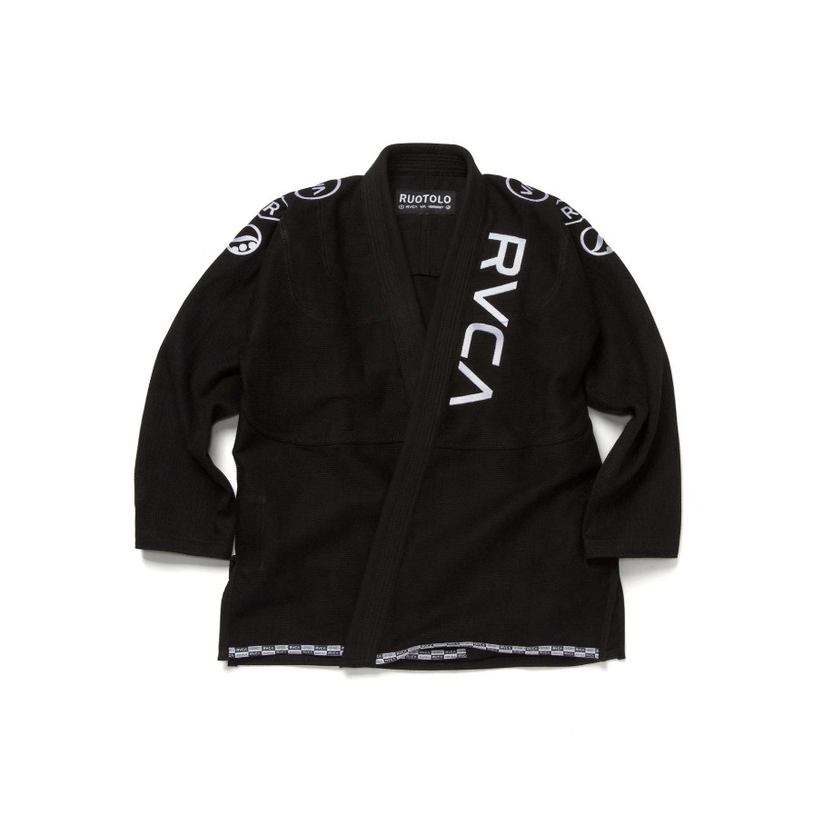 Men’s Shoyoroll BJJ Kimono Batch RVCA x Roots GI 450 GSM Uniform Black With Bag