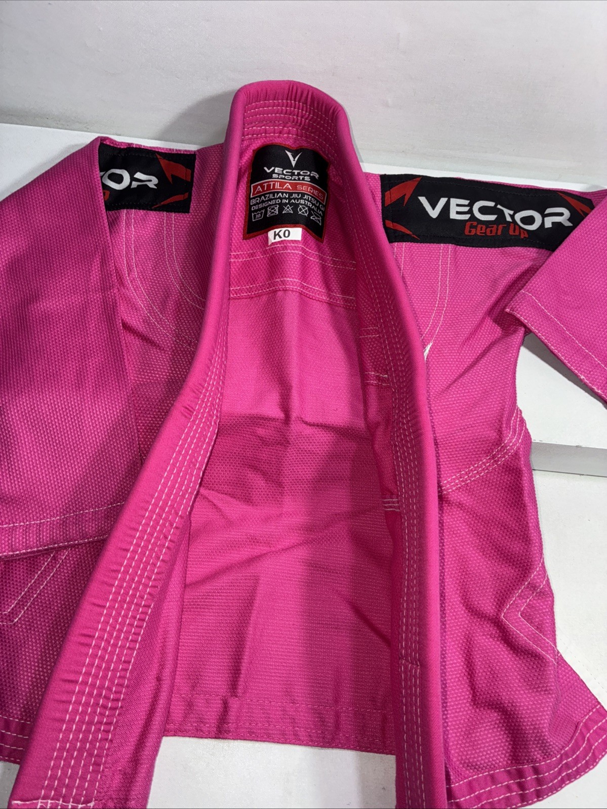 New Vector Sports Pink Kids Joy-Jitsu Go,Ko, Top & Pants, No Belt